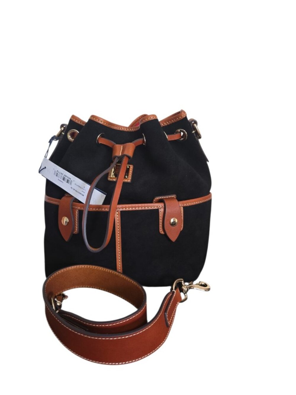 NWT Dooney  & Bourke Suede Drawstring - Black - Picture 3 of 3